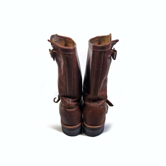 RARE Chippewa Steel Toe Brown Leather Logger Boots Mens Size 6 - Picture 4 of 12